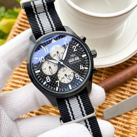 IWC Механический часы с автоподзаводом и ремешком из нейлоновой т