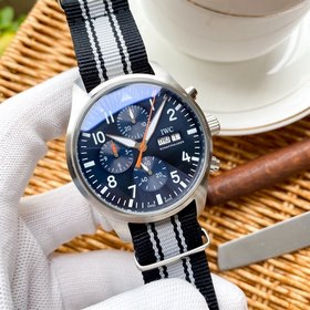 IWC Механический часы с автоподзаводом и ремешком из нейлоновой т