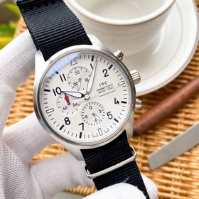 IWC Механический часы с автоподзаводом и ремешком из нейлоновой т
