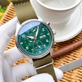 IWC Механический часы с автоподзаводом и ремешком из нейлоновой т