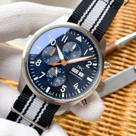 IWC Механический часы с автоподзаводом и ремешком из нейлоновой т