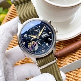 IWC Механический часы с автоподзаводом и ремешком из нейлоновой т