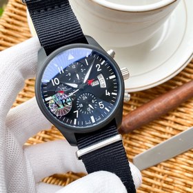 IWC Механический часы с полным автоподзаводом и ремешком из нейло