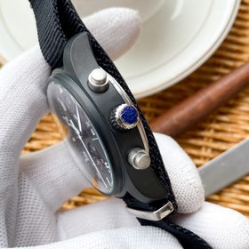 IWC Механический часы с полным автоподзаводом и ремешком из нейло
