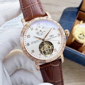IWC Премиум-часы для мужчин 42*13 мм Многофункциональный дизайн, 
