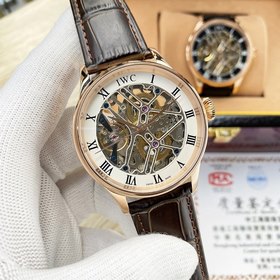 IWC, швейцарские часы для мужчин, 43*13 мм Эффектный ажурный диза