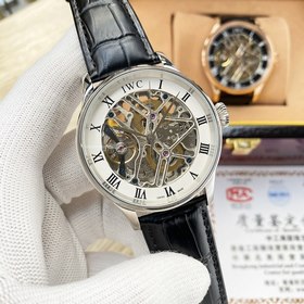 IWC, швейцарские часы для мужчин, 43*13 мм Эффектный ажурный диза