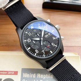 IWC Нейлоновый ремешок, механизм с автоподзаводом, диаметр 43 мм 