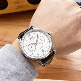 IWC Превосходные мужские часы 40*13 мм Четыре стрелки, высокое м