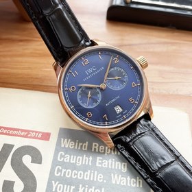 IWC Превосходные мужские часы 40*13 мм Четыре стрелки, высокое м