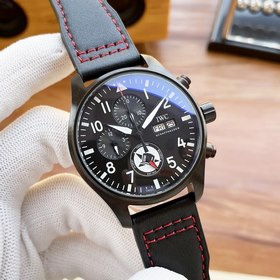 IWC Pilots Watch, 43*13 мм Многофункциональный дизайн, престижный