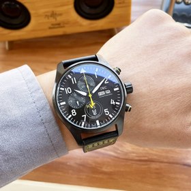 IWC Pilots Watch, 43*13 мм Многофункциональный дизайн, престижный