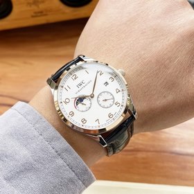Мужские часы IWC 42*13 мм Четыре стрелки, фазы луны, высокое маст