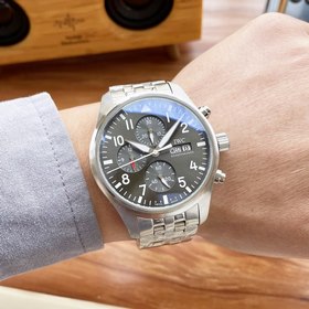 IWC Pilots Watch Chronograph 43*13 мм Многофункциональный дизайн,