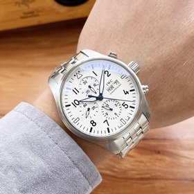 IWC Pilots Watch Chronograph 43*13 мм Многофункциональный дизайн,