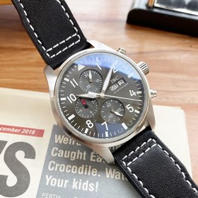IWC Pilots Watch Chronograph 43*13 мм Многофункциональный дизайн,