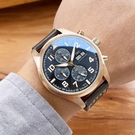IWC Pilots Watch Chronograph 43*13 мм Многофункциональный дизайн,