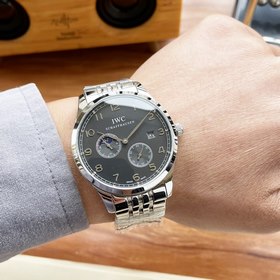 Мужские часы IWC 42*13 мм Четыре стрелки, фазы луны, высокое маст