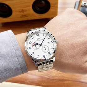 Мужские часы IWC 42*13 мм Четыре стрелки, фазы луны, высокое маст