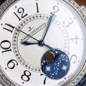 Серия Jaeger-LeCoultre Moonphase： белый модель： 357843J, розовое 