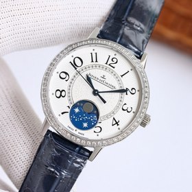 Серия Jaeger-LeCoultre Moonphase： белый модель： 357843J, розовое 