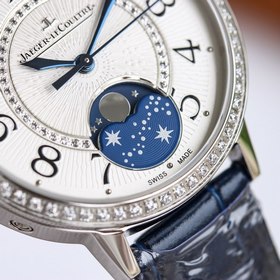 Серия Jaeger-LeCoultre Moonphase： белый модель： 357843J, розовое 