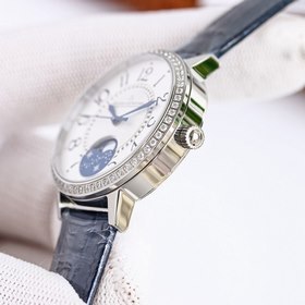 Серия Jaeger-LeCoultre Moonphase： белый модель： 357843J, розовое 