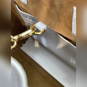 Luo Yiwai Сумка с буквенными ремнями, одноплечевая сумка, белая H