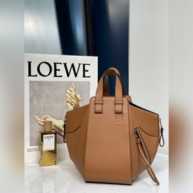 Hammock bag от Loewe, мешочек-гамак, однотонный, землисто-желтый 
