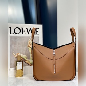 Hammock bag от Loewe, мешочек-гамак, однотонный, землисто-желтый 