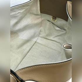 Hammock bag от Loewe, коричневый/белый, гладкая текстура Изготовл