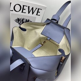 Loewe гамак Сумка Atlantic Blue Вместительная сумка с переменной
