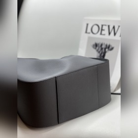 Loewe гамак Сумка с рисунком личи, серо-зеленая Большой объем, с