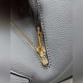 Loewe гамак Сумка с рисунком личи, серо-зеленая Большой объем, с