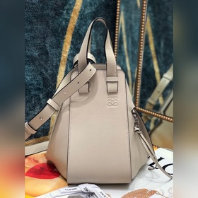 Loewe гамак Бежевая сумка с контрастными цветами Вместительная с