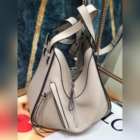 Loewe гамак Бежевая сумка с контрастными цветами Вместительная с