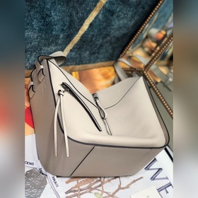 Loewe гамак Бежевая сумка с контрастными цветами Вместительная с