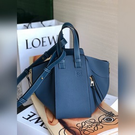 Loewe гамак Сумка светло-голубого цвета с текстурой личи Большо