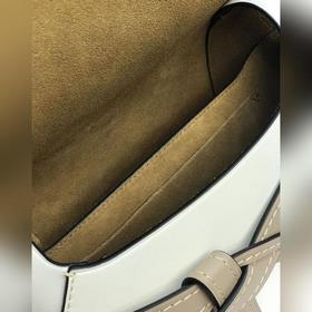 Сумка Gate от Loewe, гладкая, мятно-зеленая/белая/абрикосовая Бан