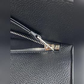 Loewe Puzzle Черная сумка через плечо из кожи личи внутренний ка