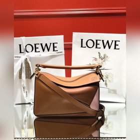 Loewe Puzzle коричневый Сумка через плечо Большой объем, идеальн