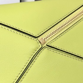 Loewe Puzzle, зеленый лимон/ванильный желтый Сумка через плечо Б