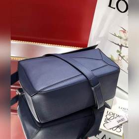 Loewe Puzzle темно-синяя Сумка через плечо Большой объем, идеаль