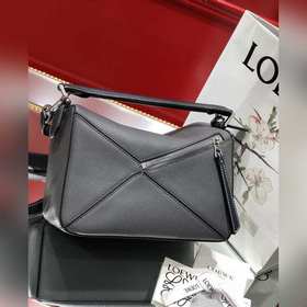 Loewe Puzzle, лимонно-желтый с текстурой личи Сумка через плечо 