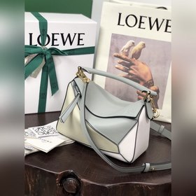 Сумка через плечо PUZZLE от Loewe, двухцветная, пепельно-серая Бо