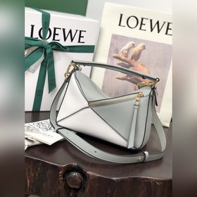 Сумка через плечо PUZZLE от Loewe, двухцветная, пепельно-серая Бо