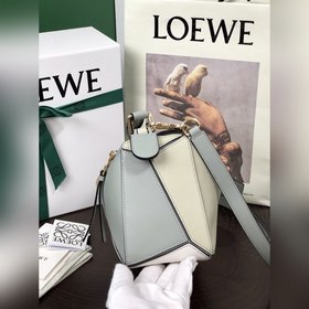 Сумка через плечо PUZZLE от Loewe, двухцветная, пепельно-серая Бо