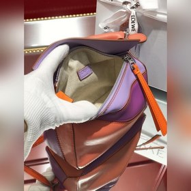 MINI PUZZLE сумка с геометрическим дизайном от Loewe, кораллово-о