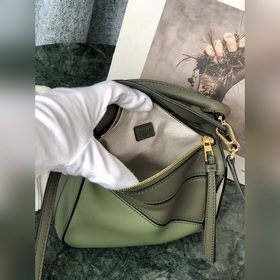 MINI PUZZLE сумка с геометрическим дизайном от Loewe, военно-зеле