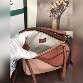 MINI PUZZLE сумка с геометрическим дизайном от Loewe, темно-фиоле